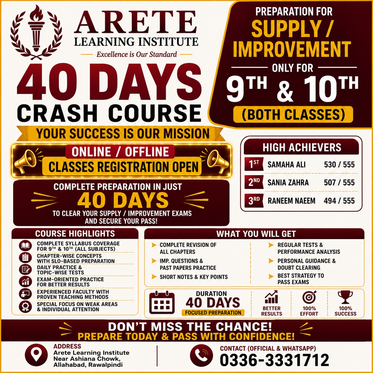 Arete Announcement 1